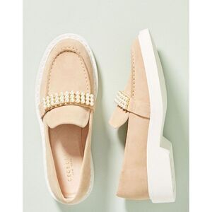 Cecelia New York Rita Platform Loafers in Biege NWOB Size 6